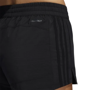 Ženske kratke hlače adidas  Pacer 3-Stripes Woven Heather Shorts Black