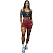 Ženske kratke hlače Nebbia NEBBIA x OLYMPIA Washed High Waisted Leggings Shorts HERITAGE 780 red