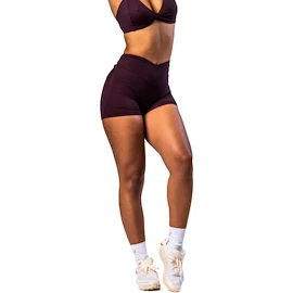 Ženske kratke hlače Nebbia STRONG BEAUTY V-shaping Belt Shorts 428 dark red