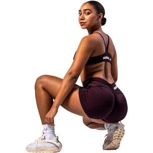 Ženske kratke hlače Nebbia STRONG BEAUTY V-shaping Belt Shorts 428 dark red