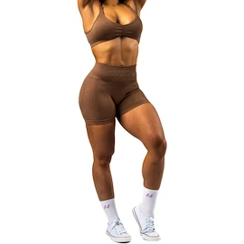 Ženske kratke hlače Nebbia TOTALLY SEAMLESS High Waisted Push-Up Shorts 304 brown