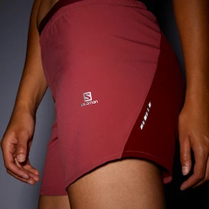 Ženske kratke hlače Salomon Cross 5" Short Earth Red XL