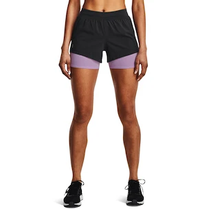 Ženske kratke hlače Under Armour  Iso-Chill Run 2N1 Short-GRY