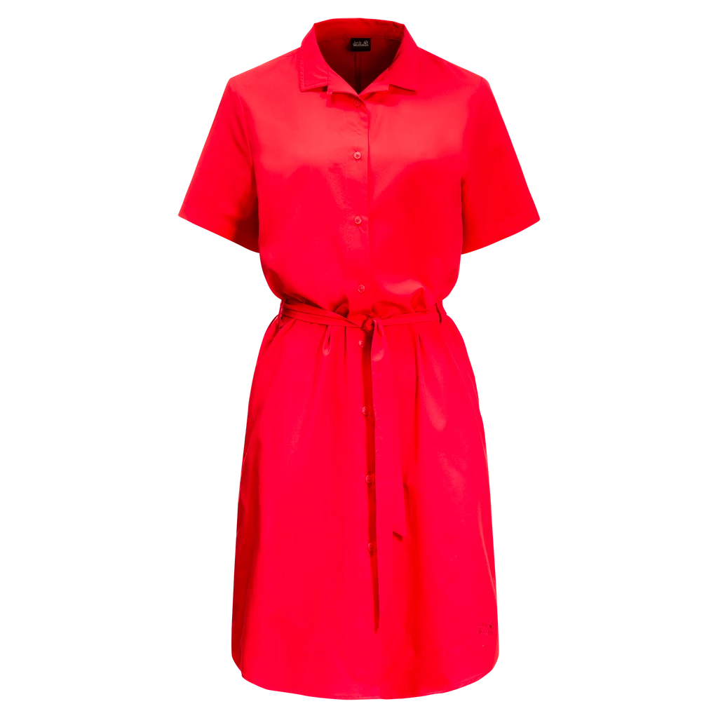 Ženske obleke Jack Wolfskin  Holiday Midi Dress Tulip Red XS