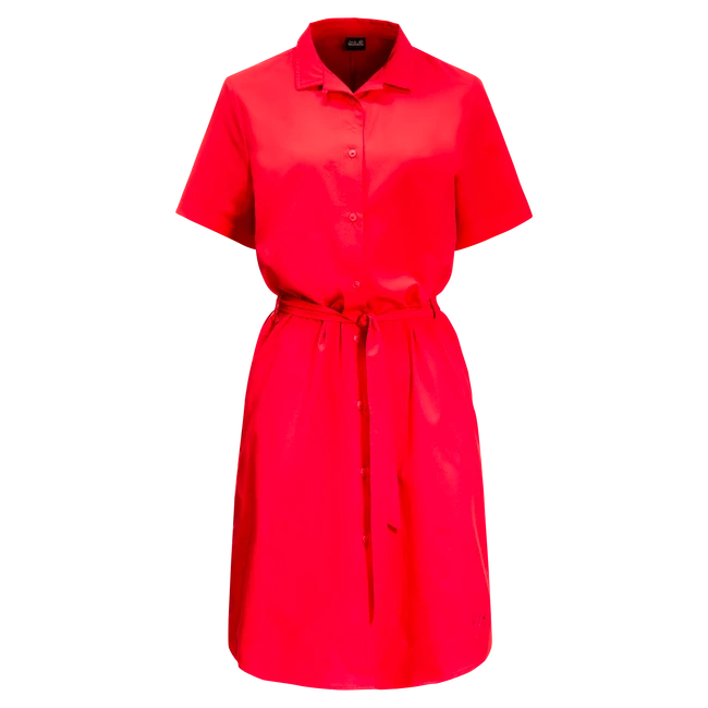Ženske obleke Jack Wolfskin  Holiday Midi Dress Tulip Red XS