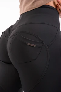 Ženske pajkice Nebbia High Waist & Lifting Effect Bubble Butt Pants 587 black  M
