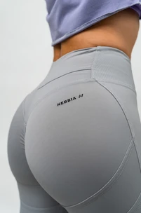 Ženske pajkice Nebbia High Waisted Shaping Leggings grey  M