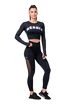 Ženske pajkice Nebbia Mesh leggings high waist 573 black
