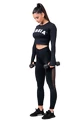 Ženske pajkice Nebbia Mesh leggings high waist 573 black