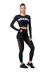 Ženske pajkice Nebbia Mesh leggings high waist 573 black  XS