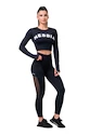 Ženske pajkice Nebbia Mesh leggings high waist 573 black  XS