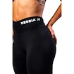 Ženske pajkice Nebbia V-Cut Lace-Up Sculpting Leggings OWN YOUR POWER 426 black