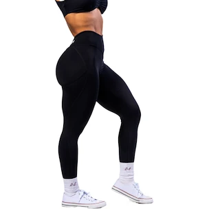 Ženske pajkice Nebbia V-Cut Lace-Up Sculpting Leggings OWN YOUR POWER 426 black