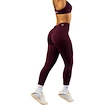 Ženske pajkice Nebbia V-Cut Lace-Up Sculpting Leggings OWN YOUR POWER 426 dark red