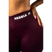 Ženske pajkice Nebbia V-Cut Lace-Up Sculpting Leggings OWN YOUR POWER 426 dark red
