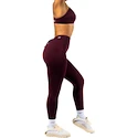 Ženske pajkice Nebbia V-Cut Lace-Up Sculpting Leggings OWN YOUR POWER 426 dark red