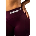 Ženske pajkice Nebbia V-Cut Lace-Up Sculpting Leggings OWN YOUR POWER 426 dark red