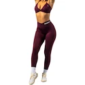 Ženske pajkice Nebbia V-Cut Lace-Up Sculpting Leggings OWN YOUR POWER 426 dark red