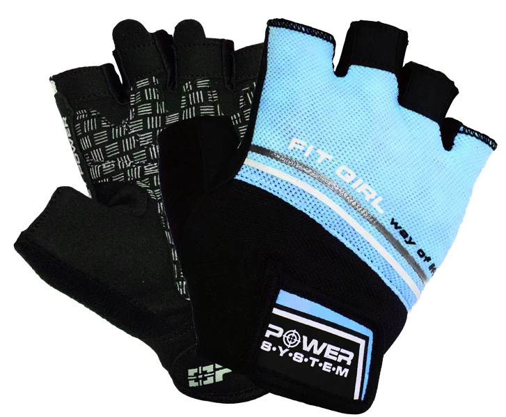 Ženske rokavice za fitnes Power System  Fit Girl Evo Blue XS