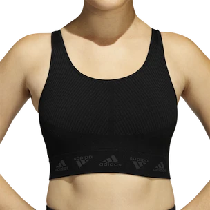 Ženski nedrček adidas  Aeroknit Light Support Bra Black XS