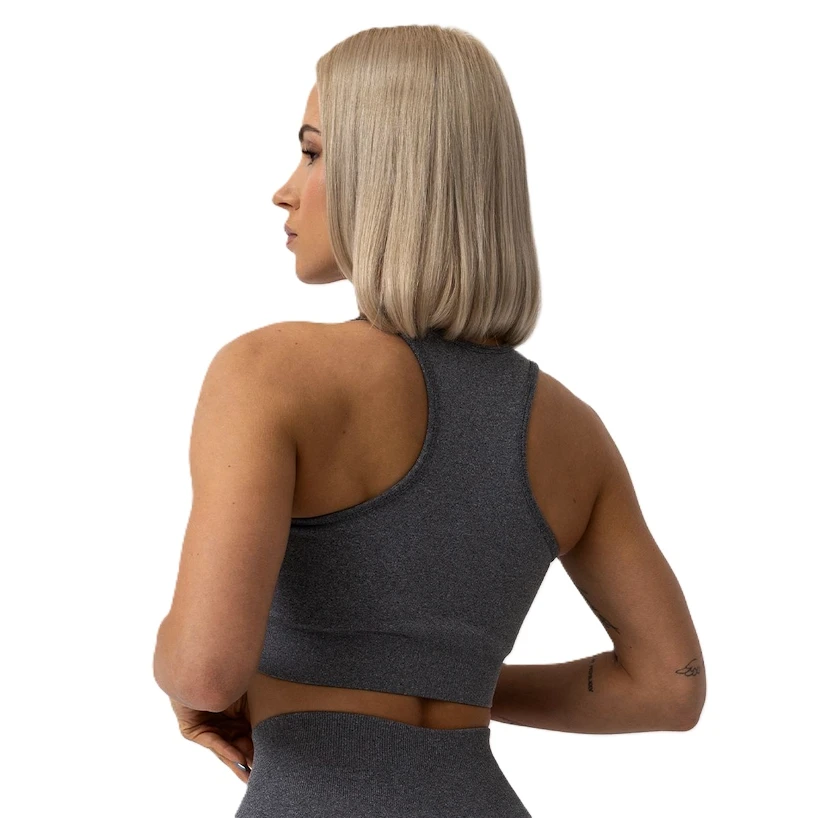 Ženski nedrček GymBeam  FLO Sports Bra Grey