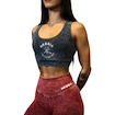 Ženski nedrček Nebbia NEBBIA x OLYMPIA Washed Medium-Support Sports Bra GOLDEN AGE 778 black