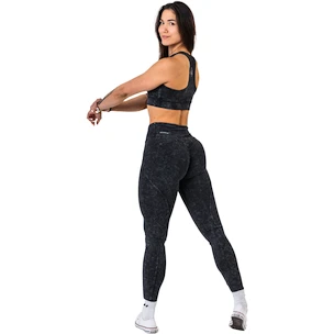 Ženski nedrček Nebbia NEBBIA x OLYMPIA Washed Medium-Support Sports Bra GOLDEN AGE 778 black