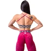 Ženski nedrček Nebbia NEBBIA x OLYMPIA Washed Open Back Sports Bra LEGACY 779 red