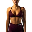 Ženski nedrček Nebbia STRONG BEAUTY Medium-Support Sports Bra TWIST-KNOT 423 dark red