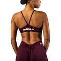 Ženski nedrček Nebbia STRONG BEAUTY Medium-Support Sports Bra TWIST-KNOT 423 dark red