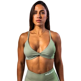 Ženski nedrček Nebbia STRONG BEAUTY Medium-Support Sports Bra TWIST-KNOT 423 light green