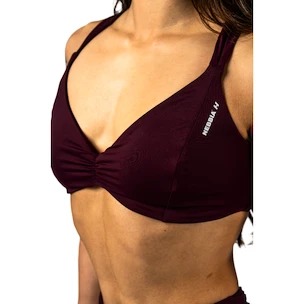 Ženski nedrček Nebbia STRONG BEAUTY Sports Bra 424 dark red
