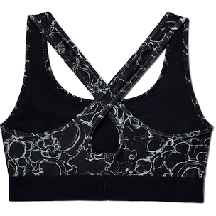 Ženski nedrček Under Armour  Mid Crossback Printed Black  XS