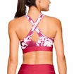 Ženski nedrček Under Armour  Mid Crossback Printed Pink