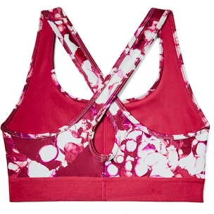Ženski nedrček Under Armour  Mid Crossback Printed Pink  XS