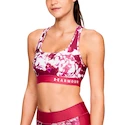 Ženski nedrček Under Armour  Mid Crossback Printed Pink  XS