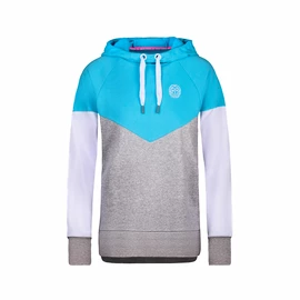 Ženski pulover BIDI BADU Flavia Lifestyle Hoody Aqua/Grey White
