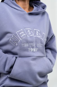 Ženski pulover Nebbia GYM RAT Branded Oversized Hoodie purple M