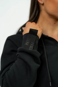 Ženski pulover Nebbia Intense DÁMSKÁ SPORTOVNÍ MIKINA S KAPUCÍ INTENSE SIGNATURE 845 Black XS