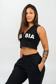 Ženski pulover Nebbia MUSCLE MOMMY Sleeveless Zip-Up Hoodie 258 black