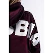 Ženski pulover Nebbia STRONG BEAUTY Oversized Hoodie OWN YOUR POWER 433 dark red