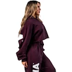 Ženski pulover Nebbia STRONG BEAUTY Oversized Hoodie OWN YOUR POWER 433 dark red