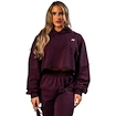 Ženski pulover Nebbia STRONG BEAUTY Oversized Hoodie OWN YOUR POWER 433 dark red