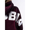 Ženski pulover Nebbia STRONG BEAUTY Oversized Hoodie OWN YOUR POWER 433 dark red