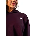 Ženski pulover Nebbia STRONG BEAUTY Oversized Hoodie OWN YOUR POWER 433 dark red