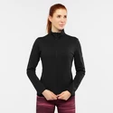Ženski pulover Salomon  Outrack Full Zip Mid Black