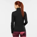 Ženski pulover Salomon  Outrack Full Zip Mid Black