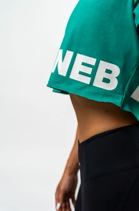 Ženski top Nebbia POWERHOUSE Oversized Crop Top 279 green